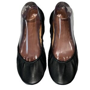 TIEKS By Gavrieli Classic Matte Black Leather Women's Ballet Flats Size: 11